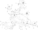 52 Inch Deck Assembly Diagram and Parts List for 74815 290000001-290999999 - 2009 Toro Lawn Tractor