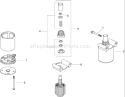 Starter Assembly Diagram and Parts List for 74815 290000001-290999999 - 2009 Toro Lawn Tractor