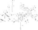 Engine Control Assembly Diagram and Parts List for 74815 290000001-290999999 - 2009 Toro Lawn Tractor