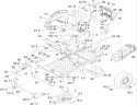 Frame Assembly Diagram and Parts List for 74816 280000001-280999999 - 2008 Toro Lawn Tractor