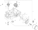Oil Pan and Lubrication Assembly Diagram and Parts List for 74815 290000001-290999999 - 2009 Toro Lawn Tractor