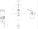 Starter Assembly Diagram and Parts List for 74816 280000001-280999999 - 2008 Toro Lawn Tractor