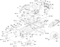 Frame Assembly Diagram and Parts List for 74818 280000001-280999999 - 2008 Toro Lawn Tractor