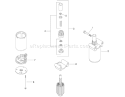 Starter Assembly Diagram and Parts List for 74818 280000001-280999999 - 2008 Toro Lawn Tractor