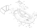 50 Inch Deck Assembly Diagram and Parts List for 74820 290000001-290999999 - 2009 Toro Lawn Tractor