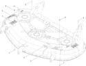 50 Inch Deck Decal Assembly Diagram and Parts List for 74820 290000001-290999999 - 2009 Toro Lawn Tractor