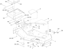 54 Inch Deck Assembly Diagram and Parts List for 74822 290000001-290999999 - 2009 Toro Lawn Tractor