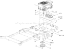 Engine, Clutch and Exhaust Assembly Diagram and Parts List for 74822 290000001-290999999 - 2009 Toro Lawn Tractor