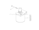 Starter Assembly Diagram and Parts List for 74823 290000001-290999999 - 2009 Toro Lawn Tractor