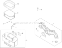 Air Intake and Filtration Assembly Diagram and Parts List for 74823 290000001-290999999 - 2009 Toro Lawn Tractor