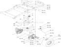 Traction Drive Assembly Diagram and Parts List for 74824 310000001-310999999 - 2010 Toro Lawn Tractor