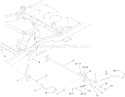 Parking Brake Assembly Diagram and Parts List for 74830 310000001-310999999 - 2010 Toro Lawn Tractor