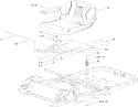 Seat Assembly Diagram and Parts List for 74832 310000001-310999999 - 2010 Toro Lawn Tractor