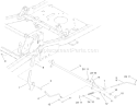Parking Brake Assembly Diagram and Parts List for 74824 310000001-310999999 - 2010 Toro Lawn Tractor