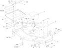 48 Inch Deck Assembly Diagram and Parts List for 74912 310000001-310999999 - 2010 Toro Lawn Tractor