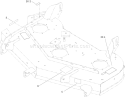 48 Inch Deck Decal Assembly Diagram and Parts List for 74912 310000001-310999999 - 2010 Toro Lawn Tractor