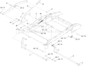 Deck Lift Assembly Diagram and Parts List for 74822 290000001-290999999 - 2009 Toro Lawn Tractor