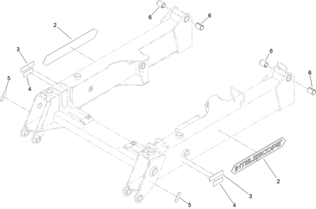 Upper Loader Arm Assembly No. 138-4730 Diagram and Parts List for 22530 414400000 - 999999999 Toro Lawn Tractor Accessories