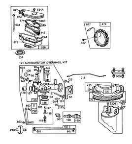 Engine Briggs & Stratton Model 253707-0157-01 (Continued) Diagram and Parts List for 57365 6000001 - 6999999 Toro Lawn Tractor