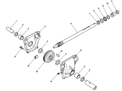 32" Auger Gearcase Assembly No. 62-0442 Diagram and Parts List for 38565 8000001 - 8999999 Toro Snow Blower