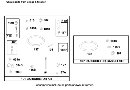 Engine Briggs & Stratton Model 303776-1188-A1 Diagram and Parts List for 30182 890001 - 899999 Toro Lawn Tractor Accessories