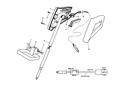 Handle Assembly Diagram and Parts List for 51770 1000001 - 1999999 Toro Trimmer