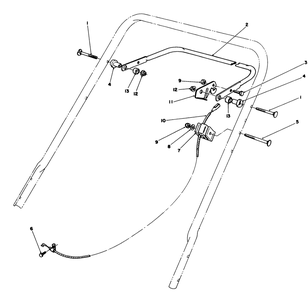 Control Assembly Diagram and Parts List for 20588C 9000001 - 9999999 Toro Lawn Mower