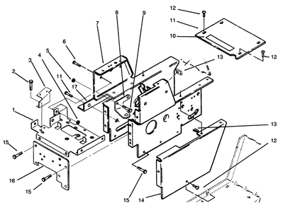 Hood Stand And Supports Diagram and Parts List for 73401 5901261 - 5999999 Toro Lawn Tractor
