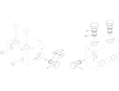 Spike Clipper Manifold Assembly No. 127-0886 Diagram and Parts List for 23898 400000000 - 999999999 Toro Lawn Tractor Accessories