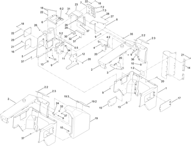 Console Assembly Diagram and Parts List for 25403 408000000 - 999999999 Toro Lawn Tractor Accessories