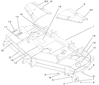 Part Location Diagram of 100-2337 Toro DISCONTINUED