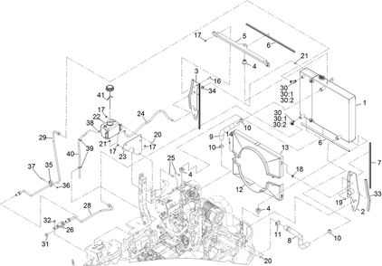 Cooling Assembly 2 Diagram and Parts List for 74060 402252575-404399999 Toro Lawn Mower