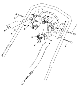 Traction Control Assembly Diagram and Parts List for 20624 7000001 - 7999999 Toro Lawn Mower