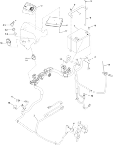 Electrical Assembly Diagram and Parts List for 74946 402000000-403226807 Toro Lawn Mower