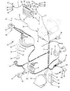 Electrical System Diagram and Parts List for 74140 590001 - 599999 Toro Lawn Tractor