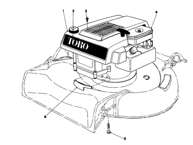 Engine Assembly Model 16360 And 16370 Diagram and Parts List for 16360 9000001 - 9999999 Toro Lawn Mower