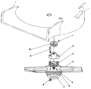 Blade Assembly Diagram and Parts List for 20320 2000001 - 2999999 Toro Lawn Mower