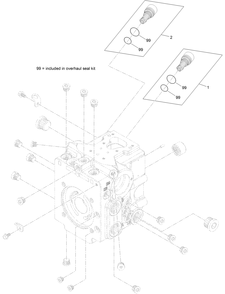 Rear Hydraulic Pump Assembly No. 139-4801 Diagram and Parts List for 22530 414400000 - 999999999 Toro Lawn Tractor Accessories