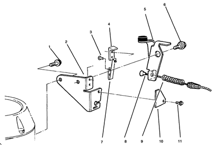 Brake Assembly Diagram and Parts List for 22037BC 5900001 - 5999999 Toro Lawn Mower