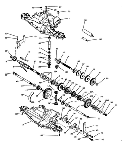 Peerless Transaxle Model No. 915-019 Diagram and Parts List for 70141 59000001 - 59999999 Toro Lawn Tractor