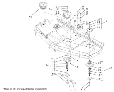 Part Location Diagram of 99-4626 Toro Pulley Hub Asm