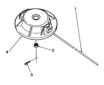 Fixed Line Head (Optional) Diagram and Parts List for 51645 6000001 - 6999999 Toro Trimmer