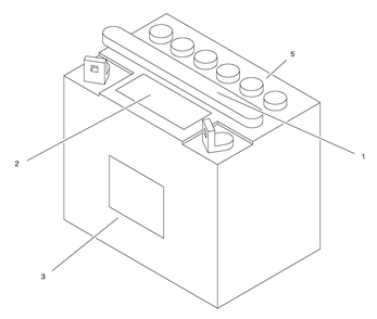 Battery Assembly Diagram and Parts List for 71190 8900001 - 8999999 Toro Lawn Tractor