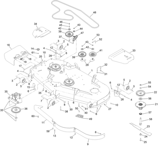 Part Location Diagram of 126-6855 Toro Belt-V