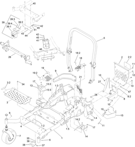 Part Location Diagram of 117-3838 Toro Lh Hydro Guard Asm