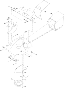 Deck And Bagger Assembly Diagram and Parts List for 2657 410070000 - 999999999 Toro Lawn Mower