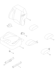 Seat Assembly No. 145-8421 Diagram and Parts List for 18765TE 400000000 - 414589899 Toro Lawn Tractor