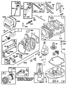 Engine Gts-150 77-8980 Diagram and Parts List for 20324 2000001 - 2999999 Toro Lawn Mower