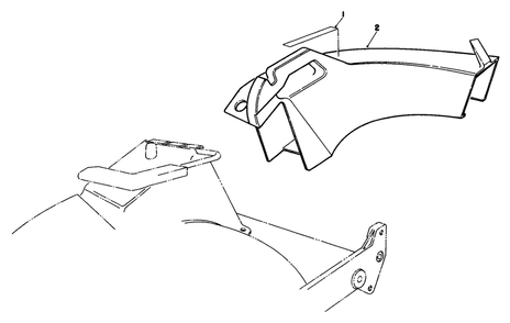 Side Discharge Chute Model No. 59168 (Optional) Diagram and Parts List for 22030 1000001 - 1999999 Toro Lawn Mower