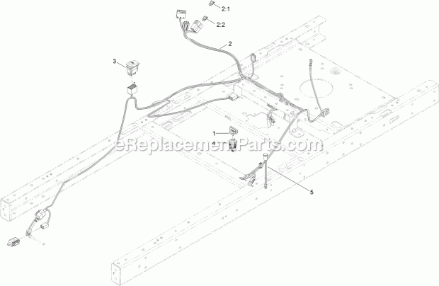 Wire Harness Assembly Diagram and Parts List for 74797 315000001-315999999 Toro Lawn Mower